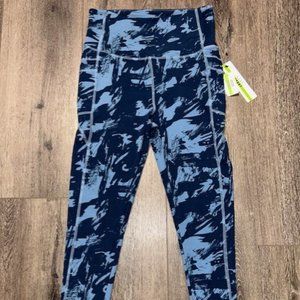 *NWT* Nicole Miller Sport Blue Workout Jogger Yoga Pants Size L Large Brand New